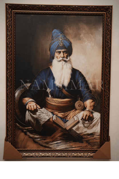 BABA DEEP SINGH JI ( golden embossed ) 4-2 FEET