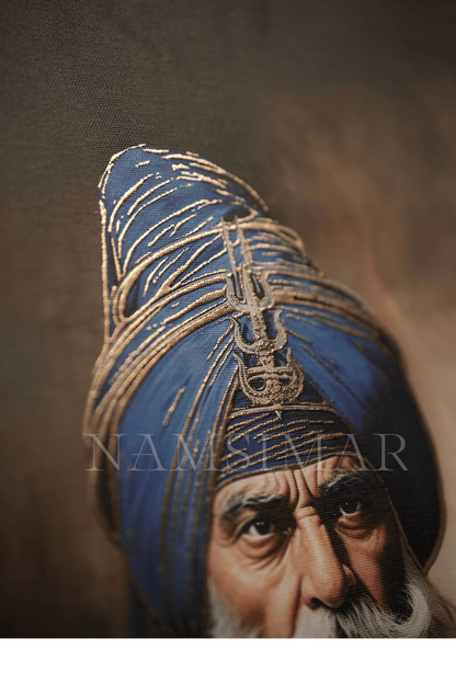 BABA DEEP SINGH JI ( golden embossed ) 4-2 FEET